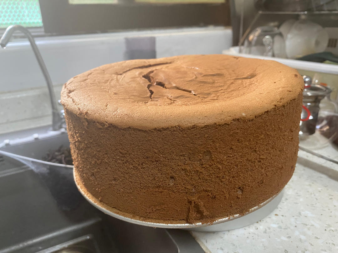巧克力戚风蛋糕8寸