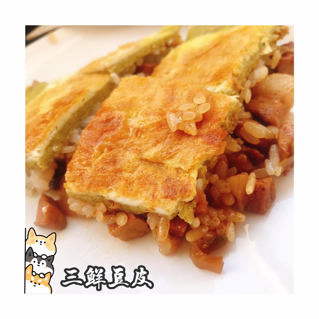 武汉小吃三鲜豆皮