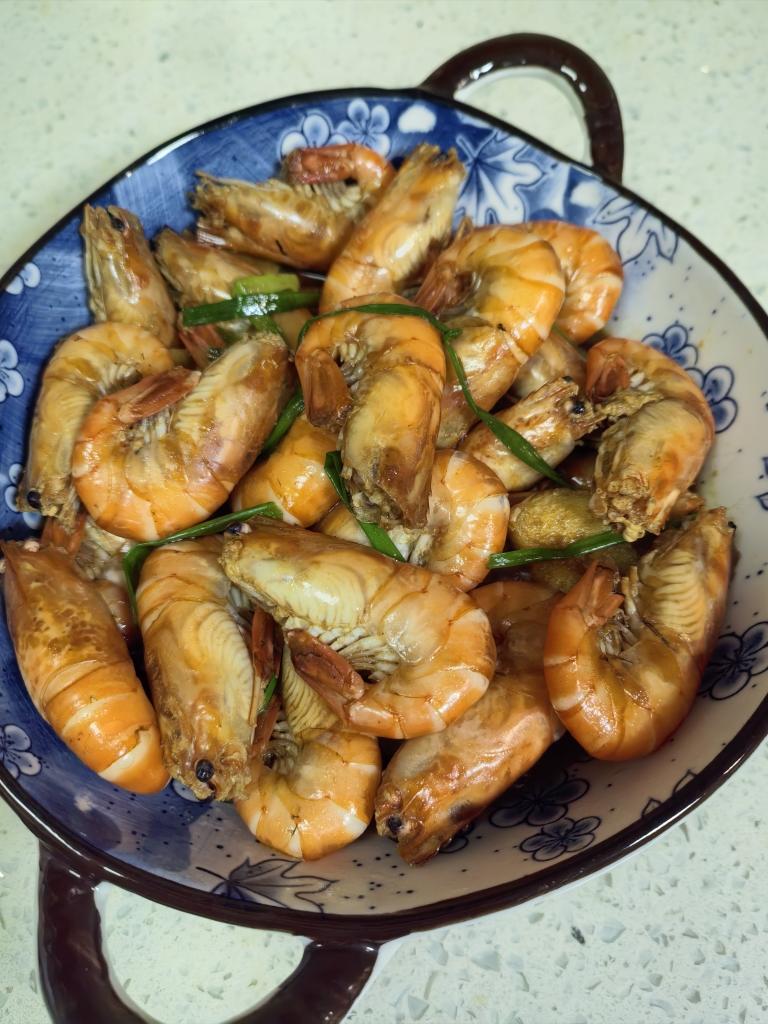 简单又好吃的家常菜｜芥末虾/大头虾/罗氏虾