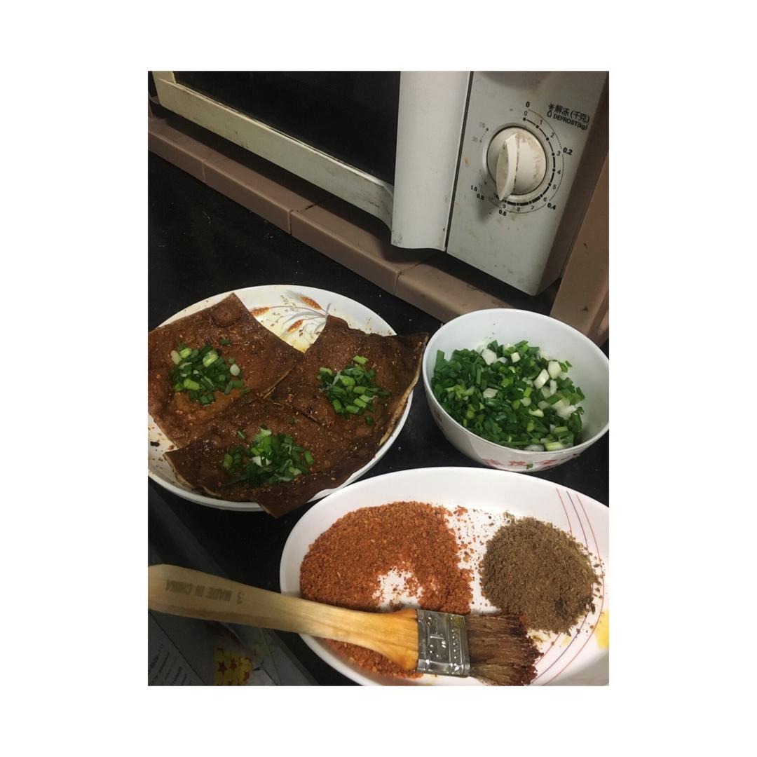 微波炉速成羊肉串