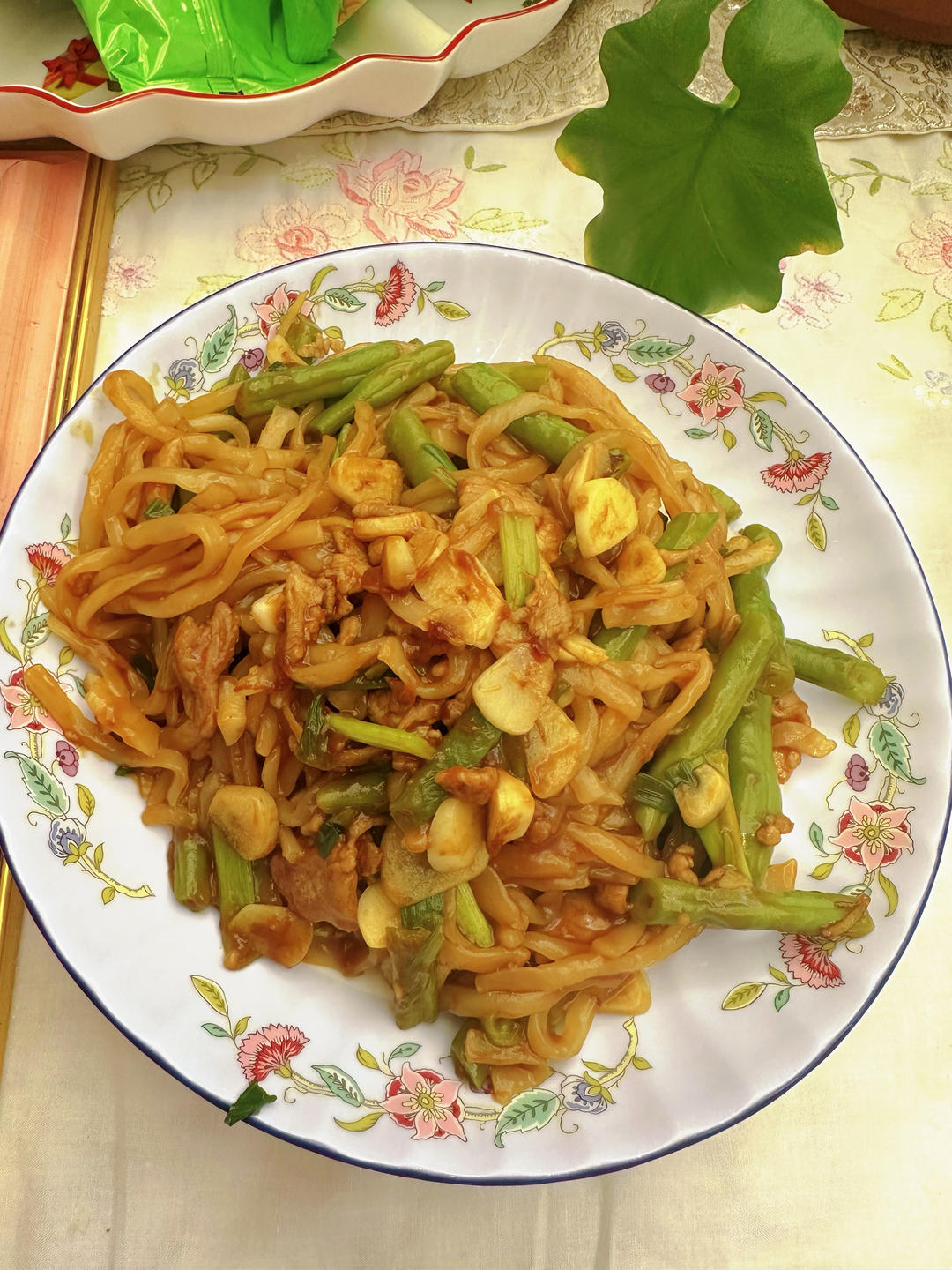 地道老北京扁豆焖面 豆角焖面 太好吃小心吃撑哦