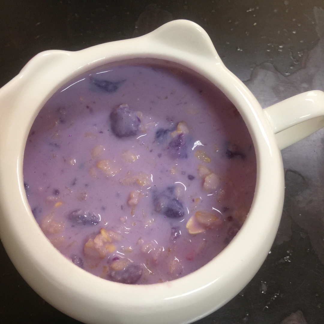 紫薯燕麦牛奶