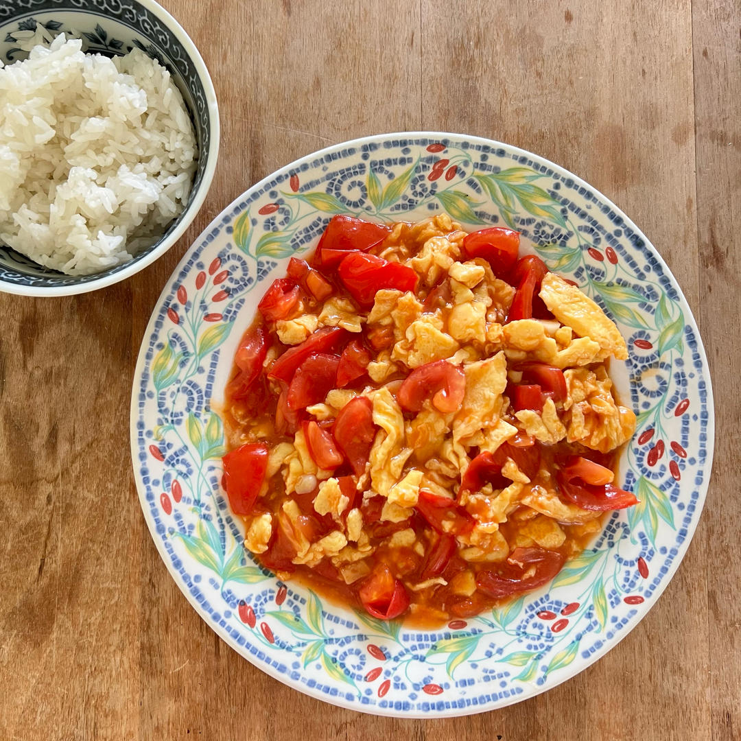 简单美味❗️好吃到舔盘的番茄炒蛋拌饭