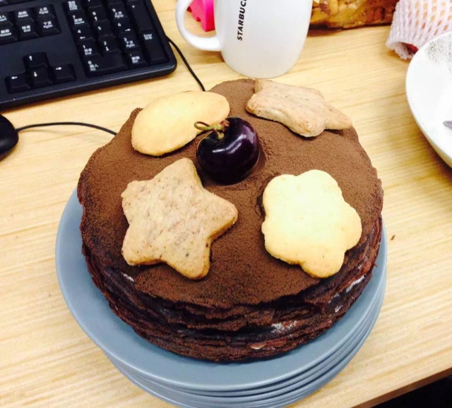 巧克力千层可丽饼