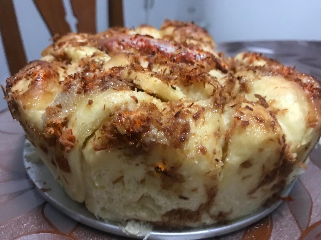 肉松手撕面包—超软会爆浆的面包哟