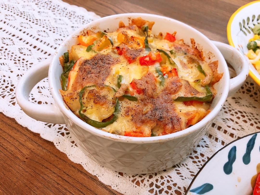 番茄鸡肉浓情焗饭