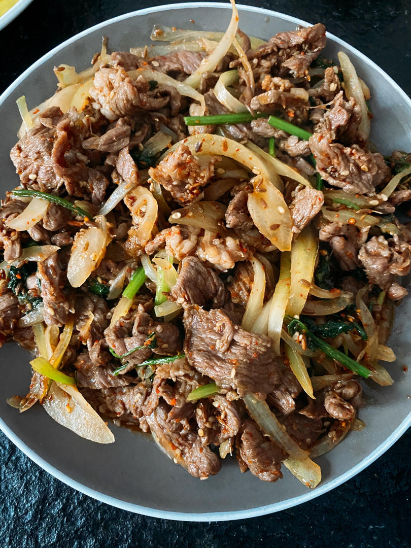 快手菜孜然牛肉