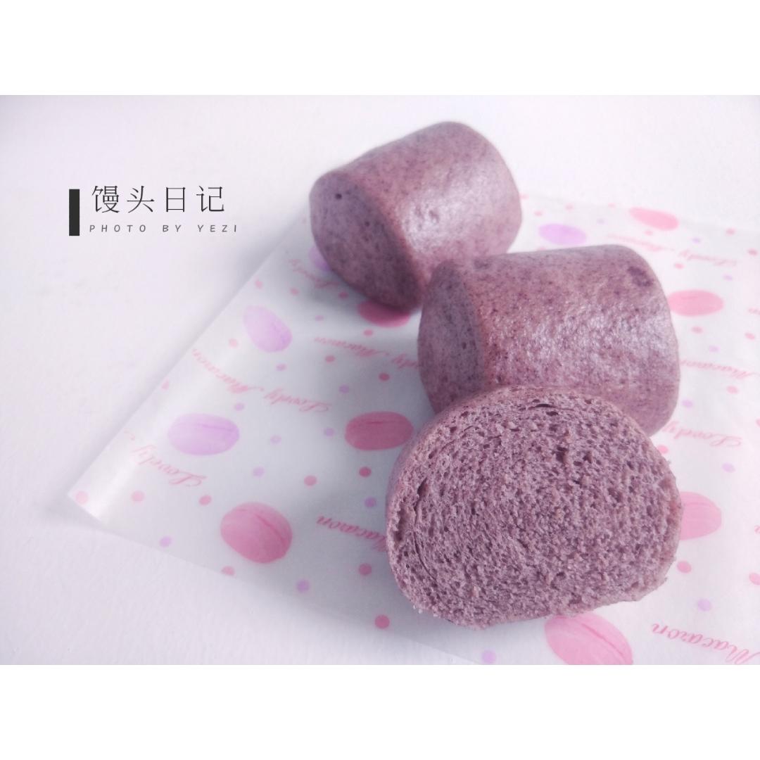 黑米粉刀切馒头