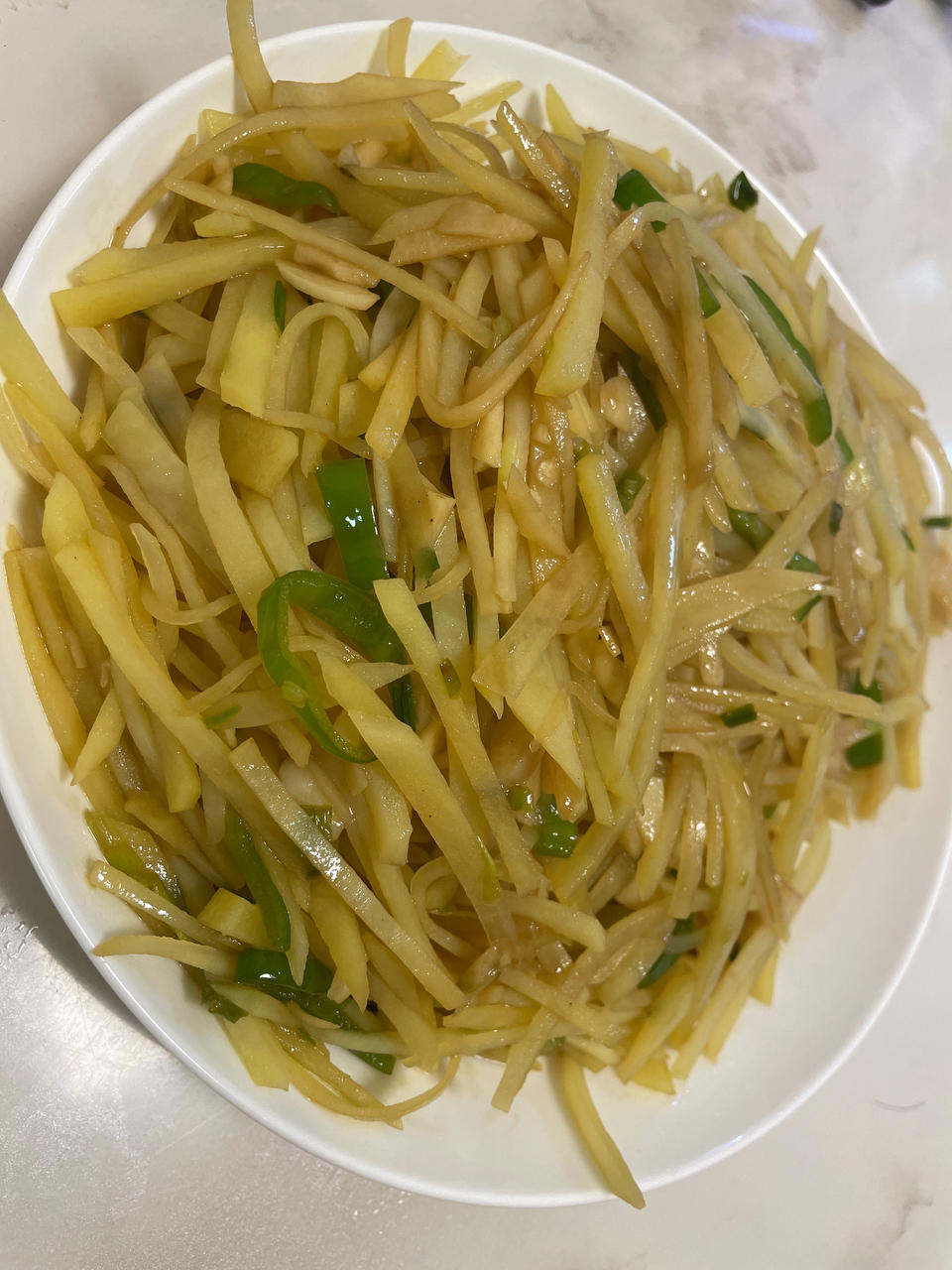 酸辣土豆丝（绝对清脆爽口，比外面卖的好吃，有诀窍！）