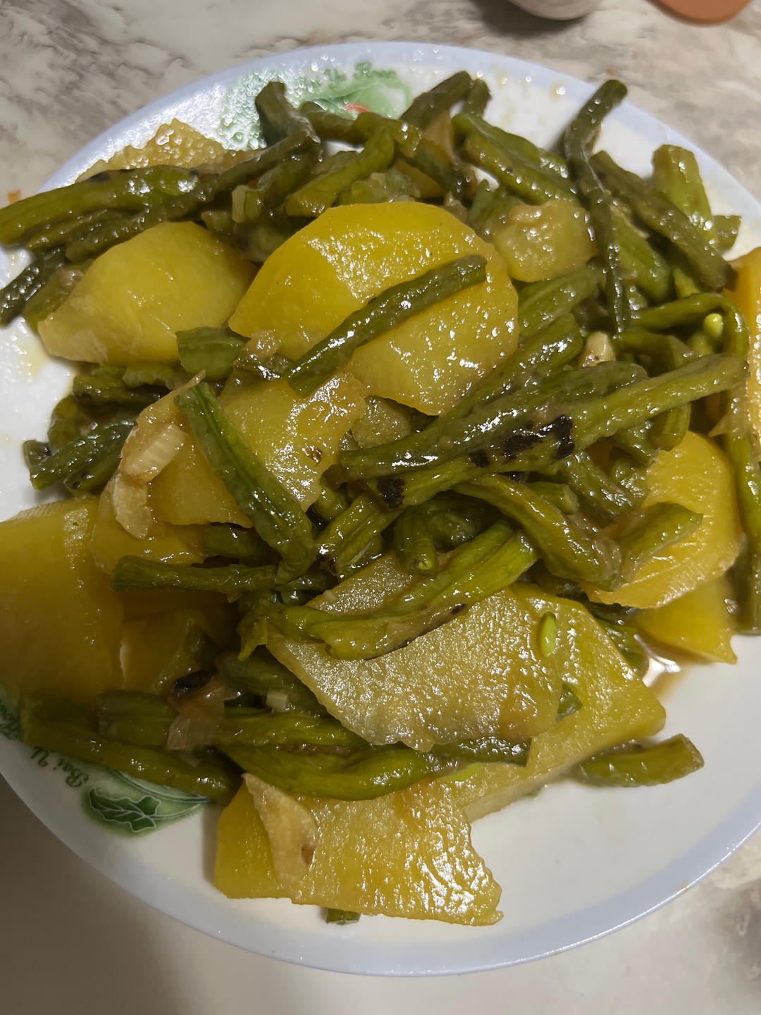 豆角炖土豆极简版💜