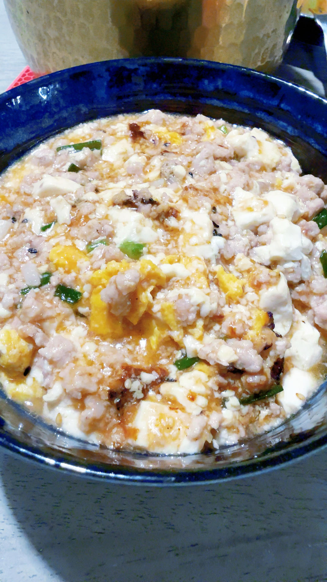 肉末滑蛋豆腐