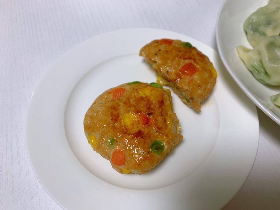 减肥餐低脂鸡胸肉饼