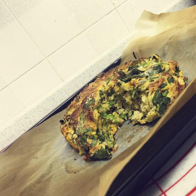 菠菜南瓜奶酪丹波面包丨健康·烘焙