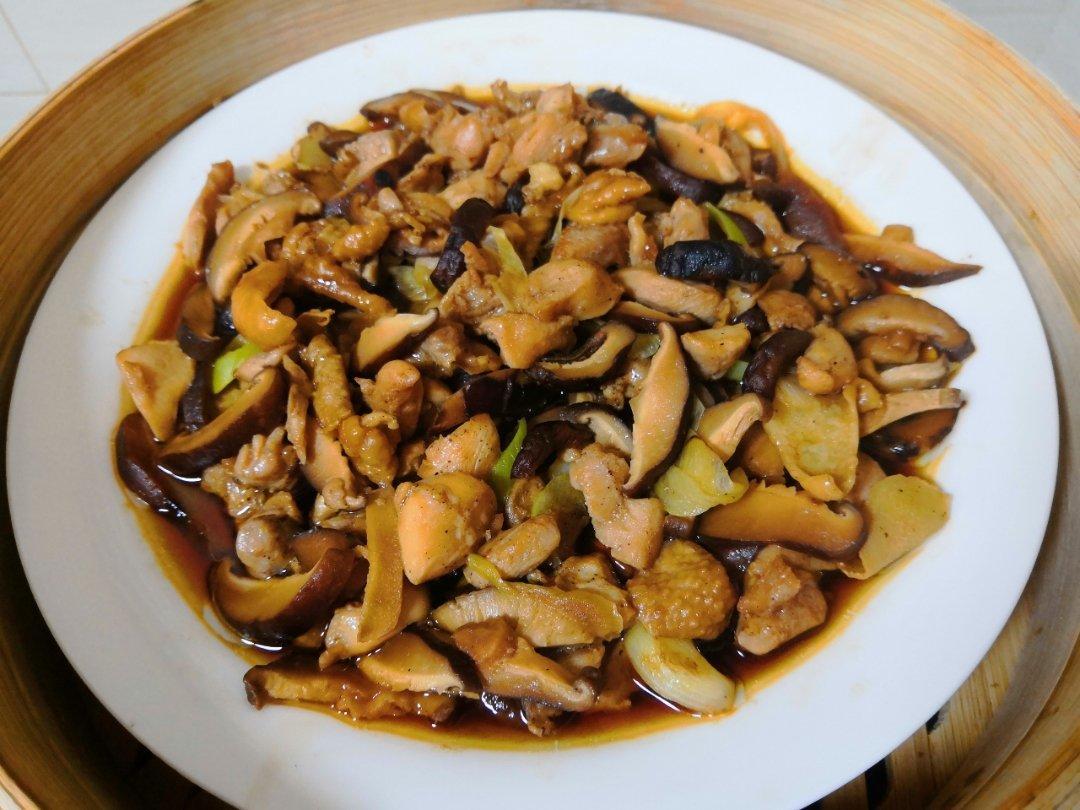 香菇蒸鸡腿