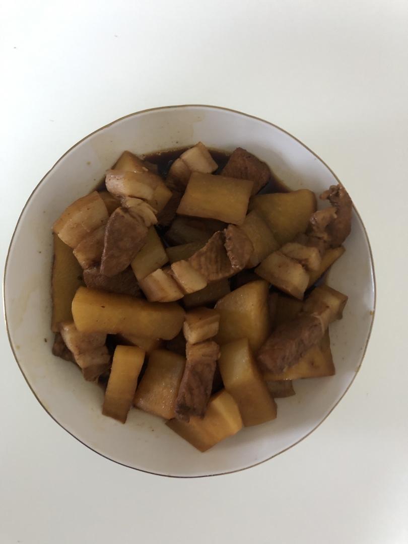 红烧肉炖萝卜