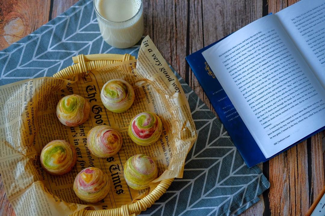 彩虹蛋黄酥（无色素版）