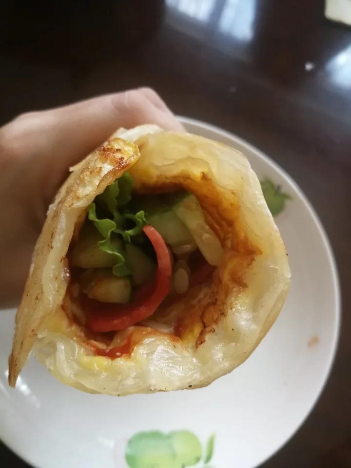 三分钟就可以做好孩子的早餐（手抓饼）