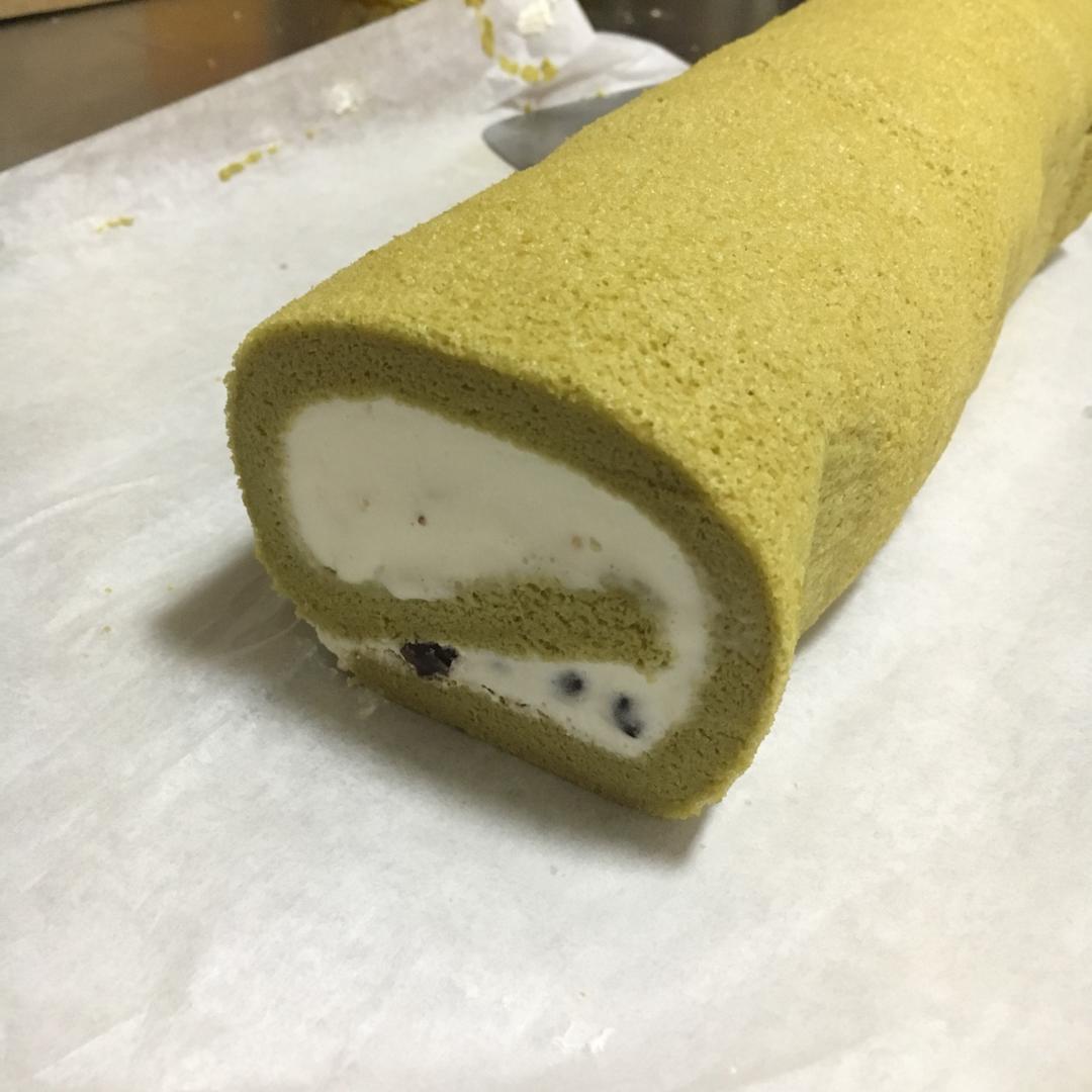 抹茶红豆蛋糕卷