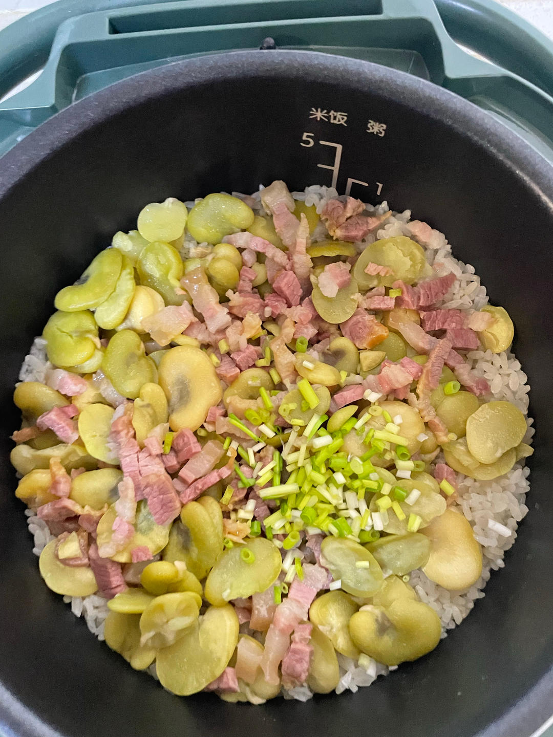 蚕豆焖饭（电饭煲简便版）