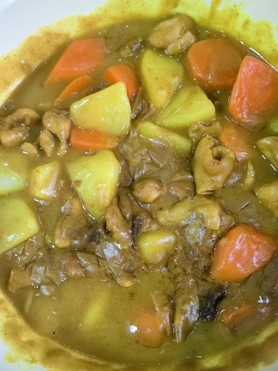 晚饭不费时☞咖喱鸡肉土豆