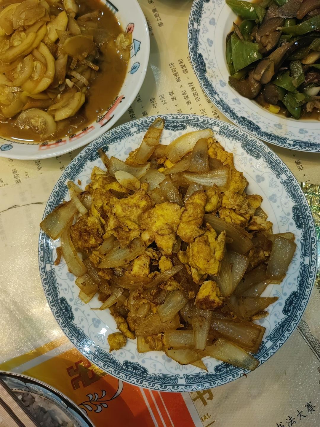 洋葱炒鸡蛋