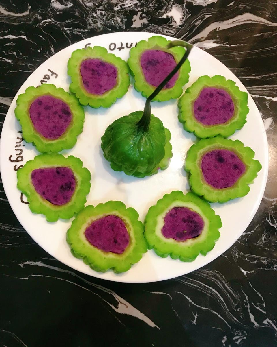 紫薯苦瓜圈