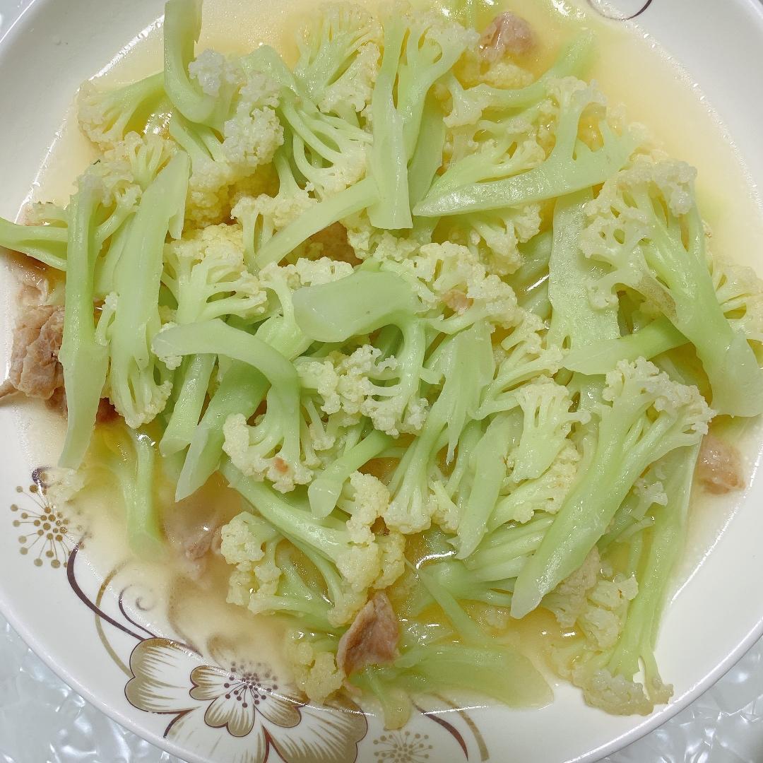 花菜炒肉--【孔老师教做菜】