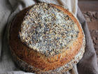 【Tartine Bread】Semolina芝麻小茴香籽天然酵种欧包（附关于面团粘在藤篮里倒不出来的问题）