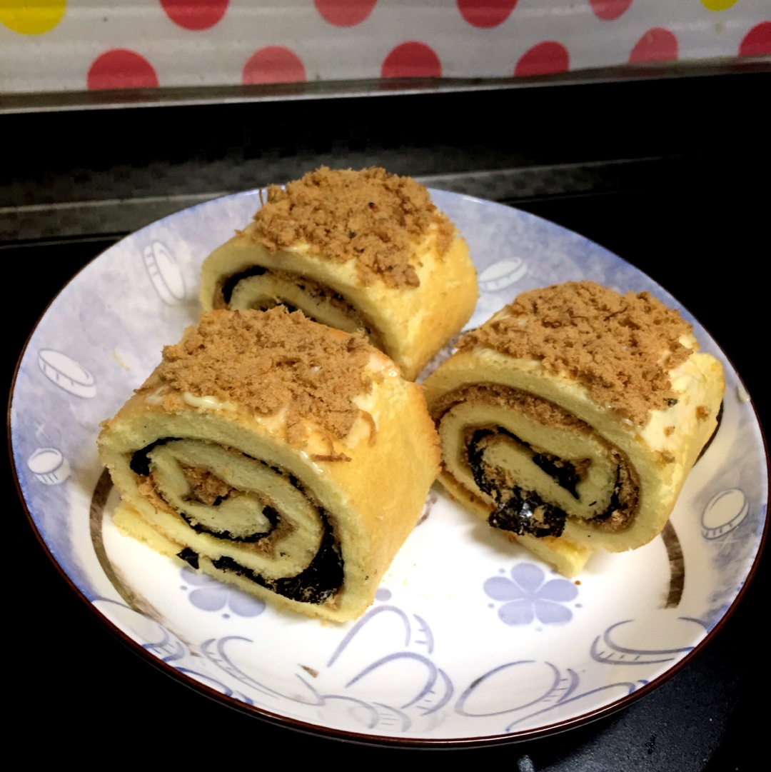 肉松海苔蛋糕卷