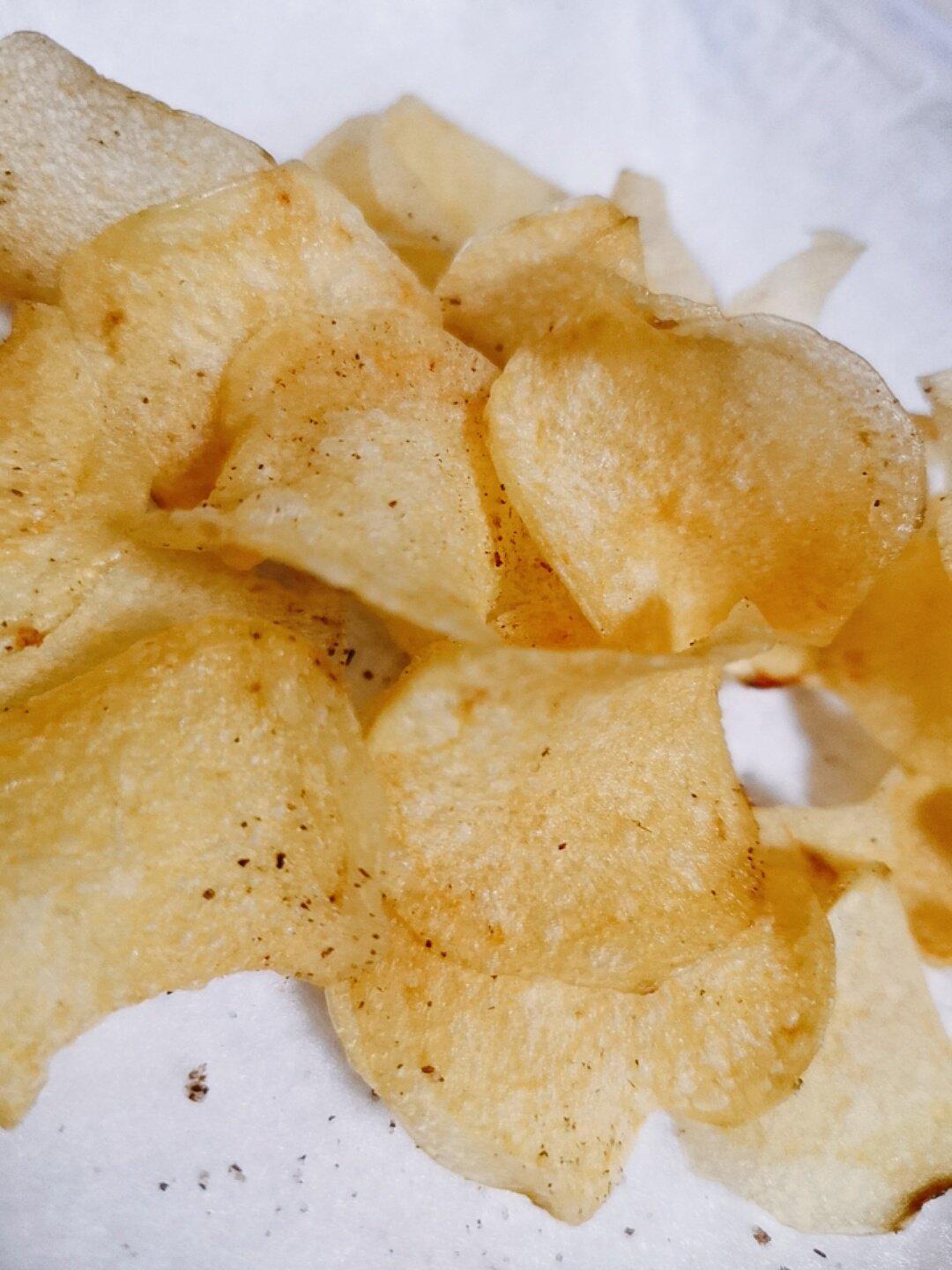 🔥焦香酥脆～自制薯片，嘎嘣脆秒杀膨化薯片
