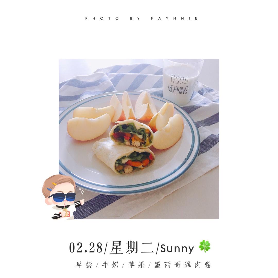 早餐墨西哥鸡肉卷