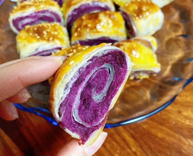 万能的手抓饼系列～紫薯酥的做法