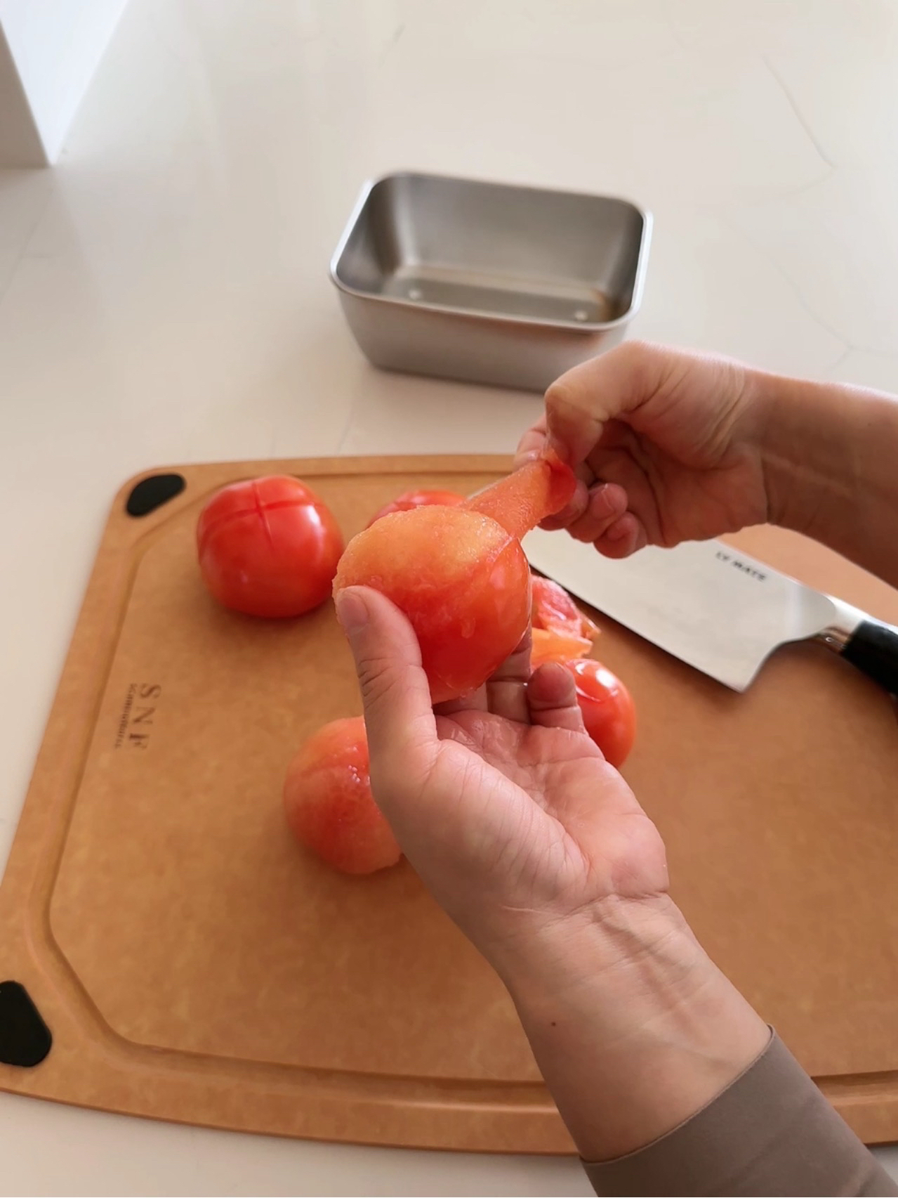 番茄氽牛肉的做法 步骤2