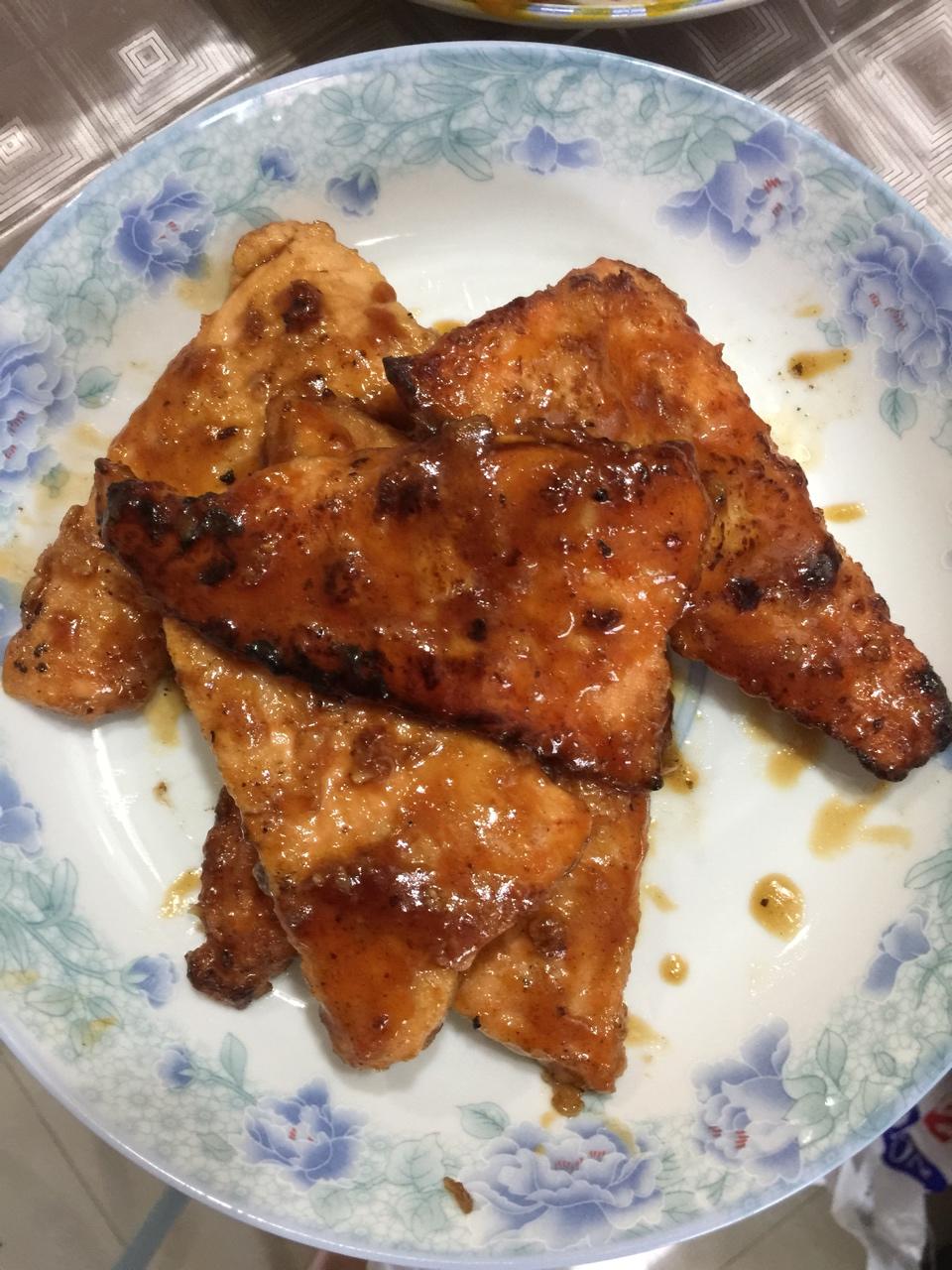 烧汁煎三文鱼