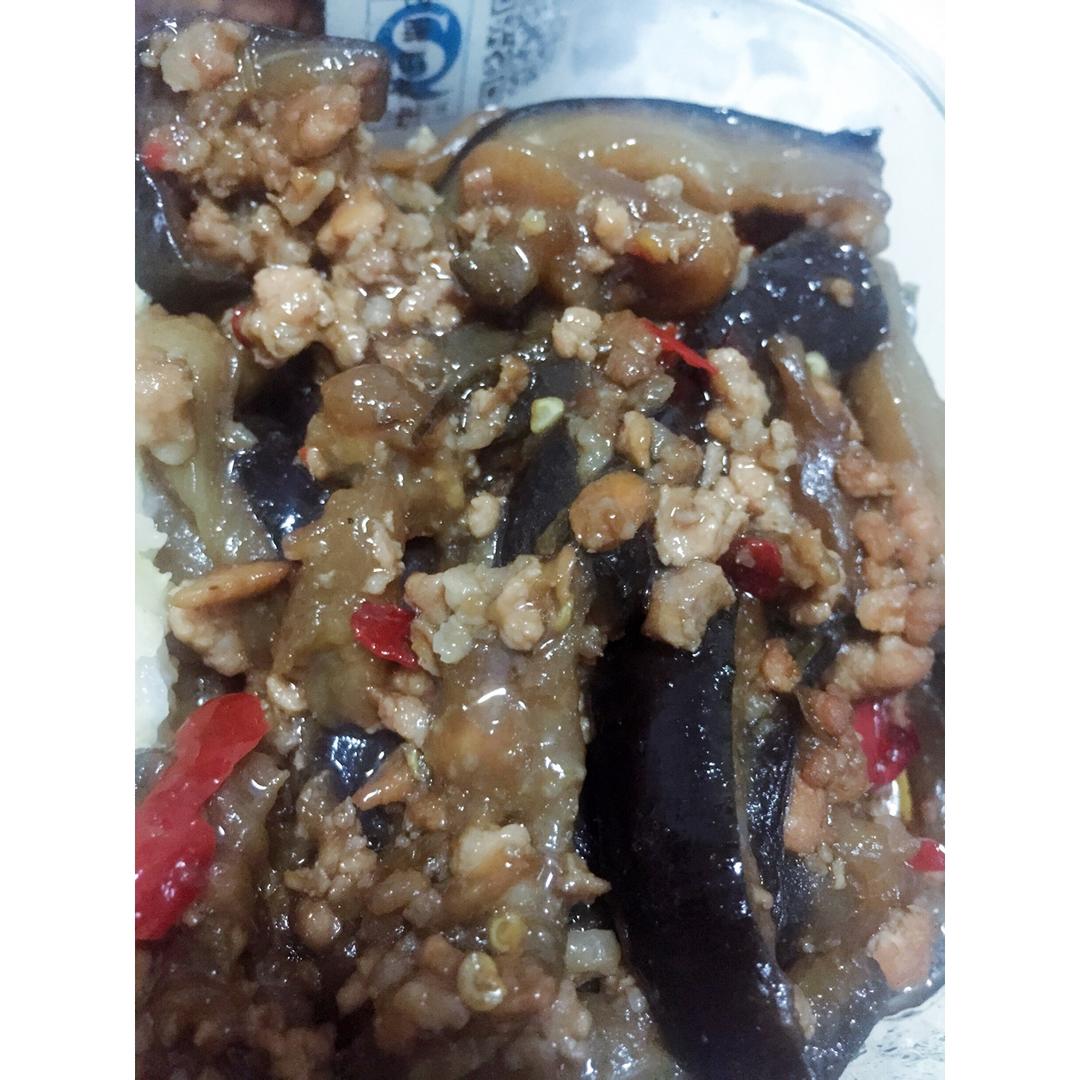 酱爆肉末茄子
