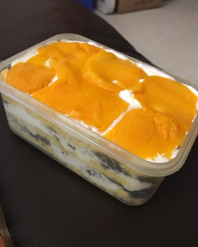 无油低糖水果盒子蛋糕