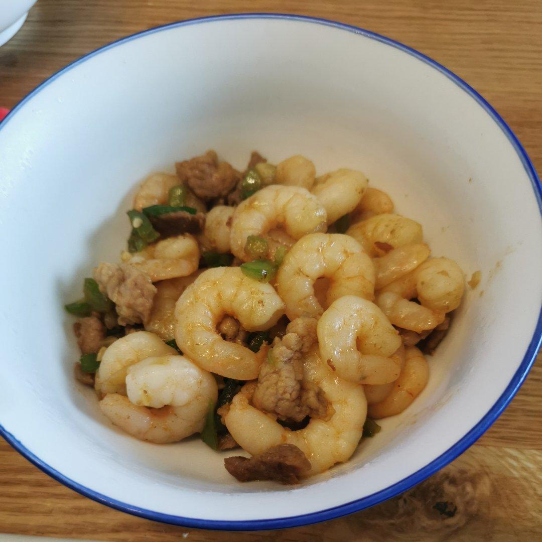 虾仁炒肉