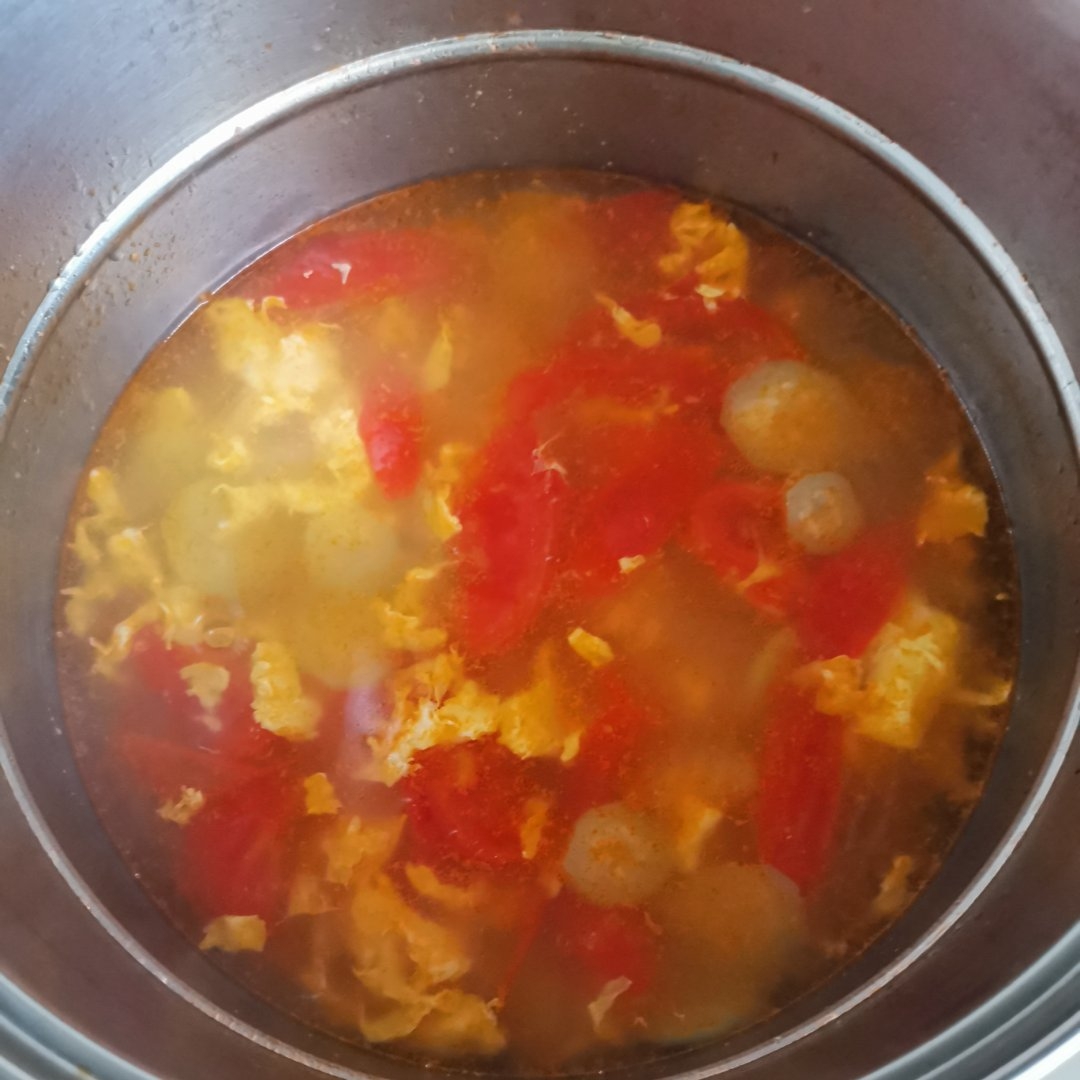 夏季养生汤 之 西红柿丝瓜鸡蛋汤