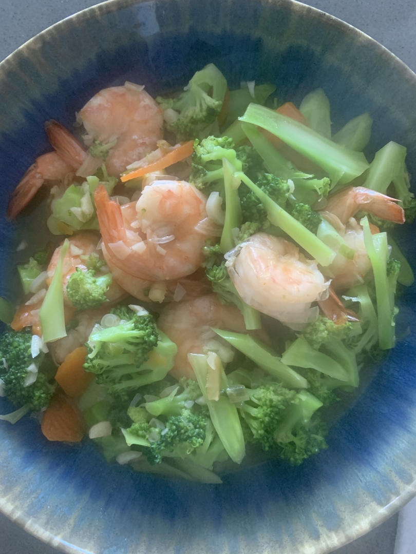 西兰花炒虾仁