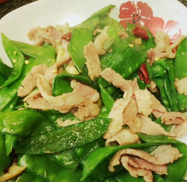 荷兰豆炒火腿