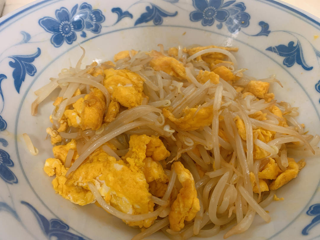 豆芽炒鸡蛋