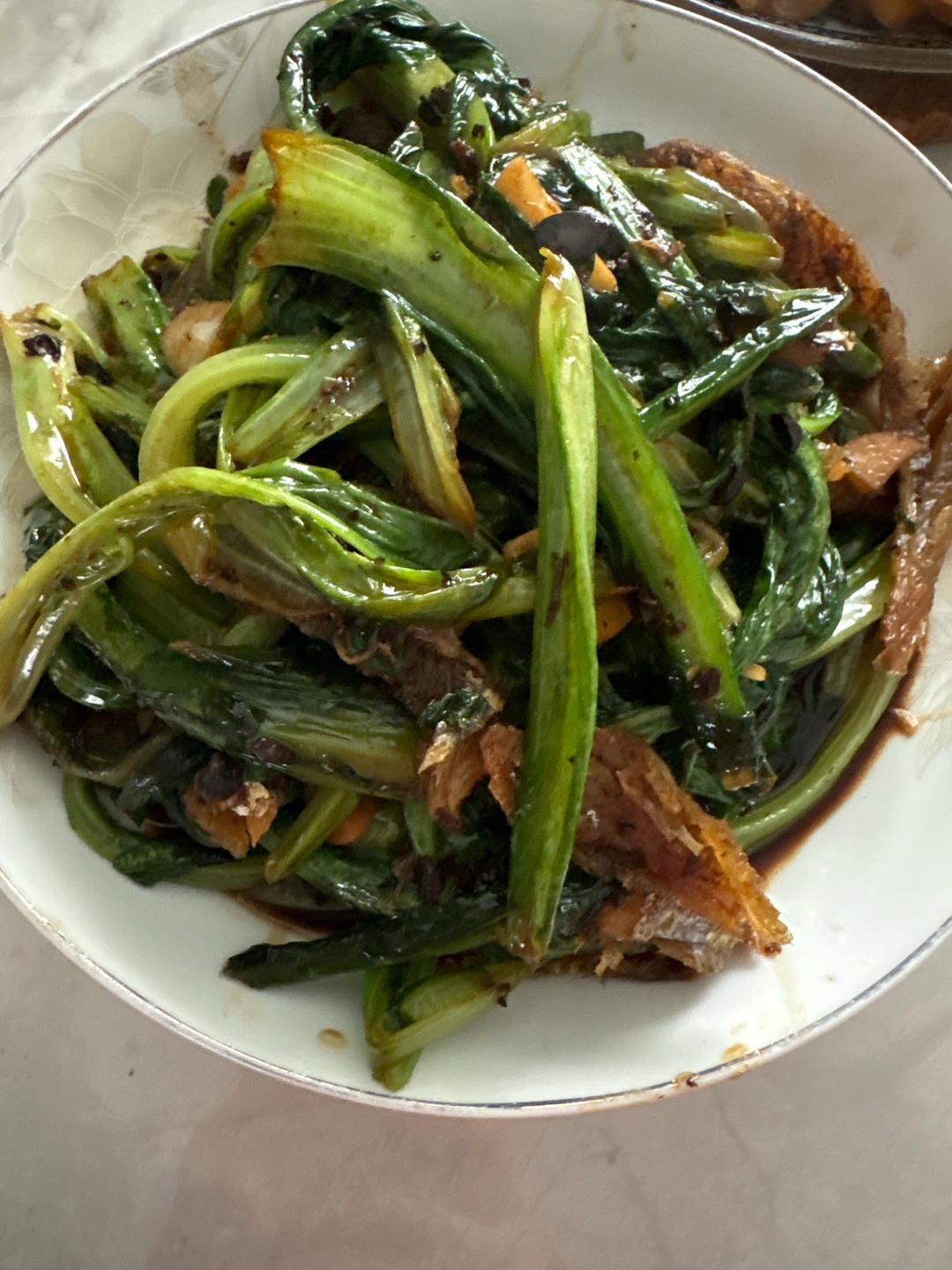 豆豉鲮鱼油麦菜