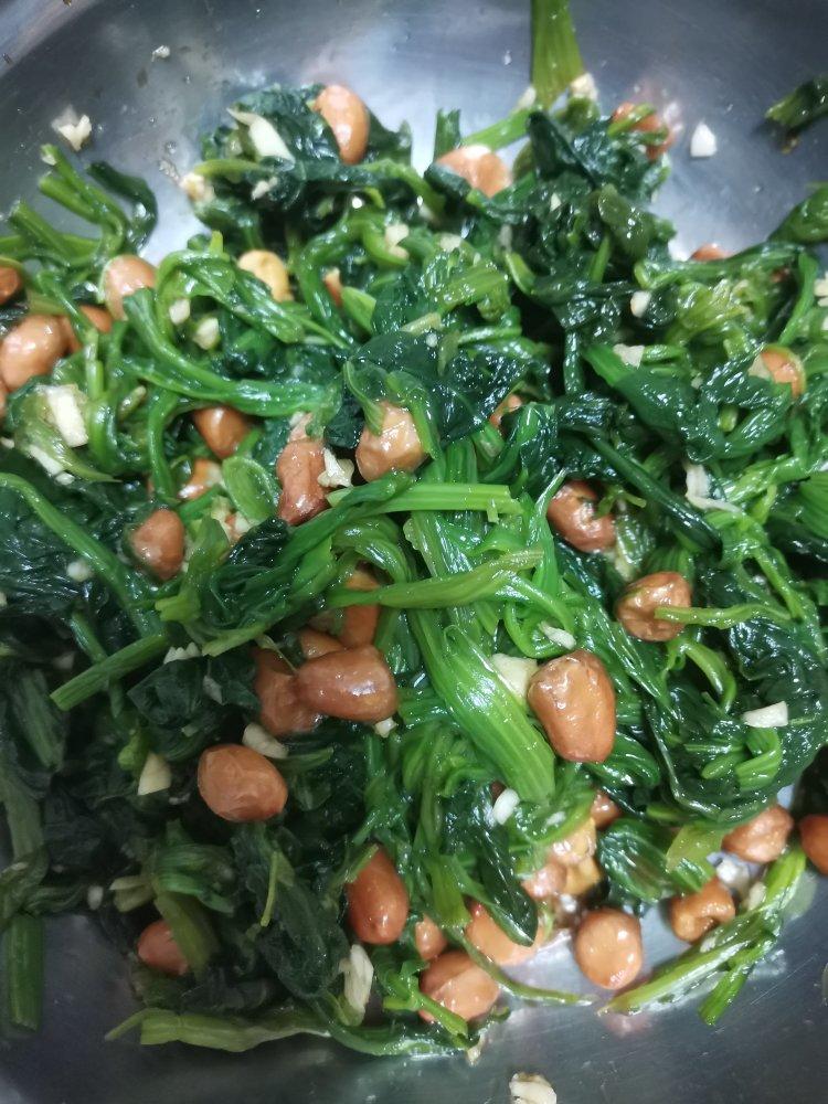 陈醋菠菜花生米