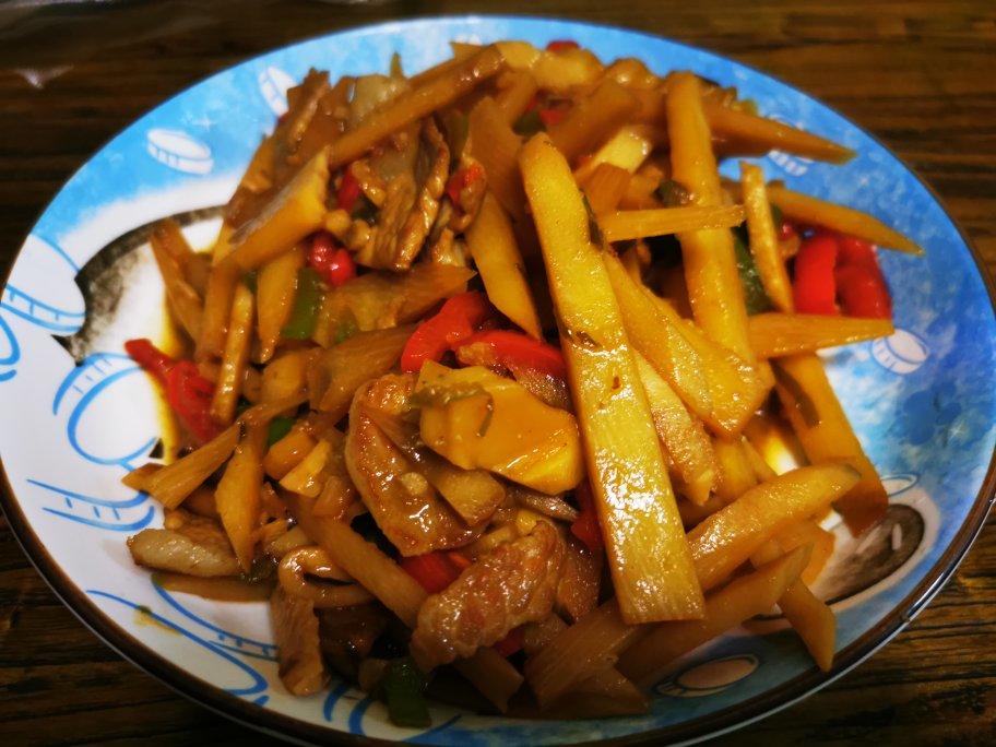 冬笋炒五花肉