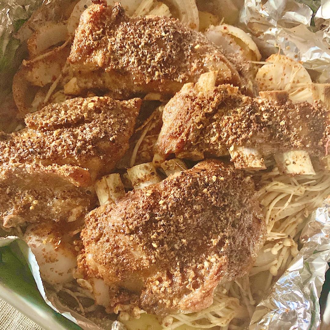 酥香烤羊排
