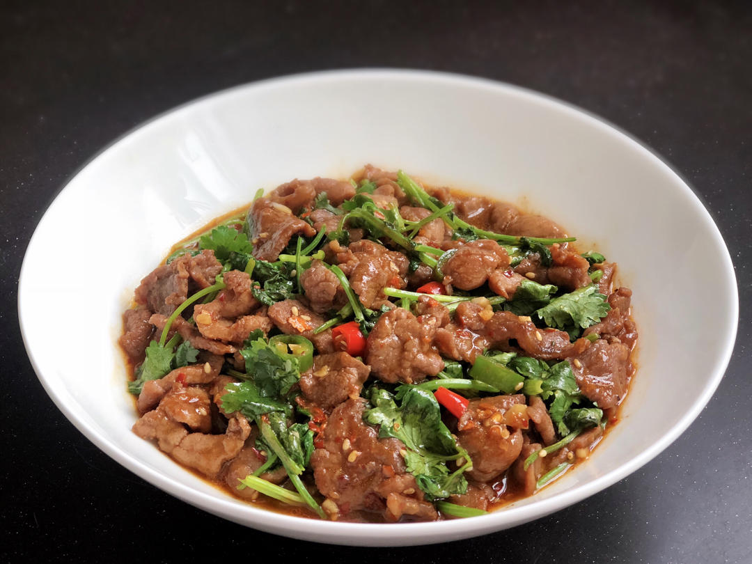 香嫩爽滑‼️香菜拌牛肉🔥这味道简直绝了