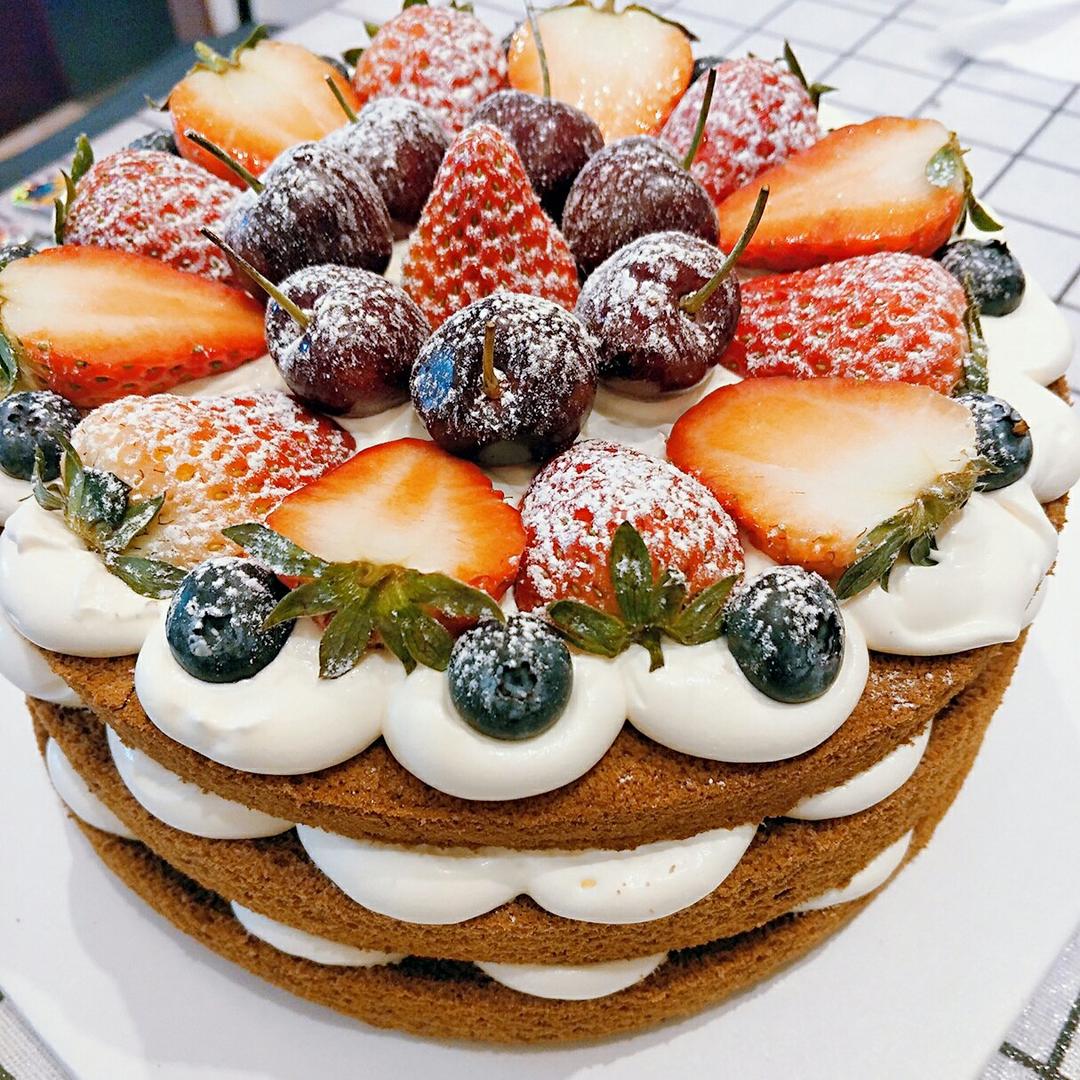 巧克力戚风裸蛋糕