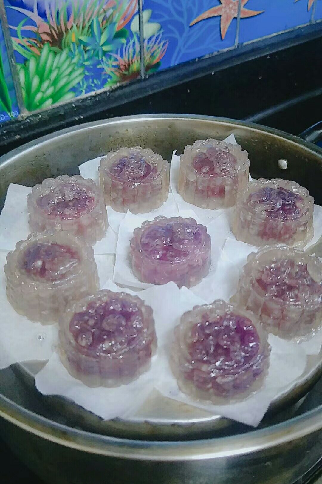 水晶紫薯丸子
