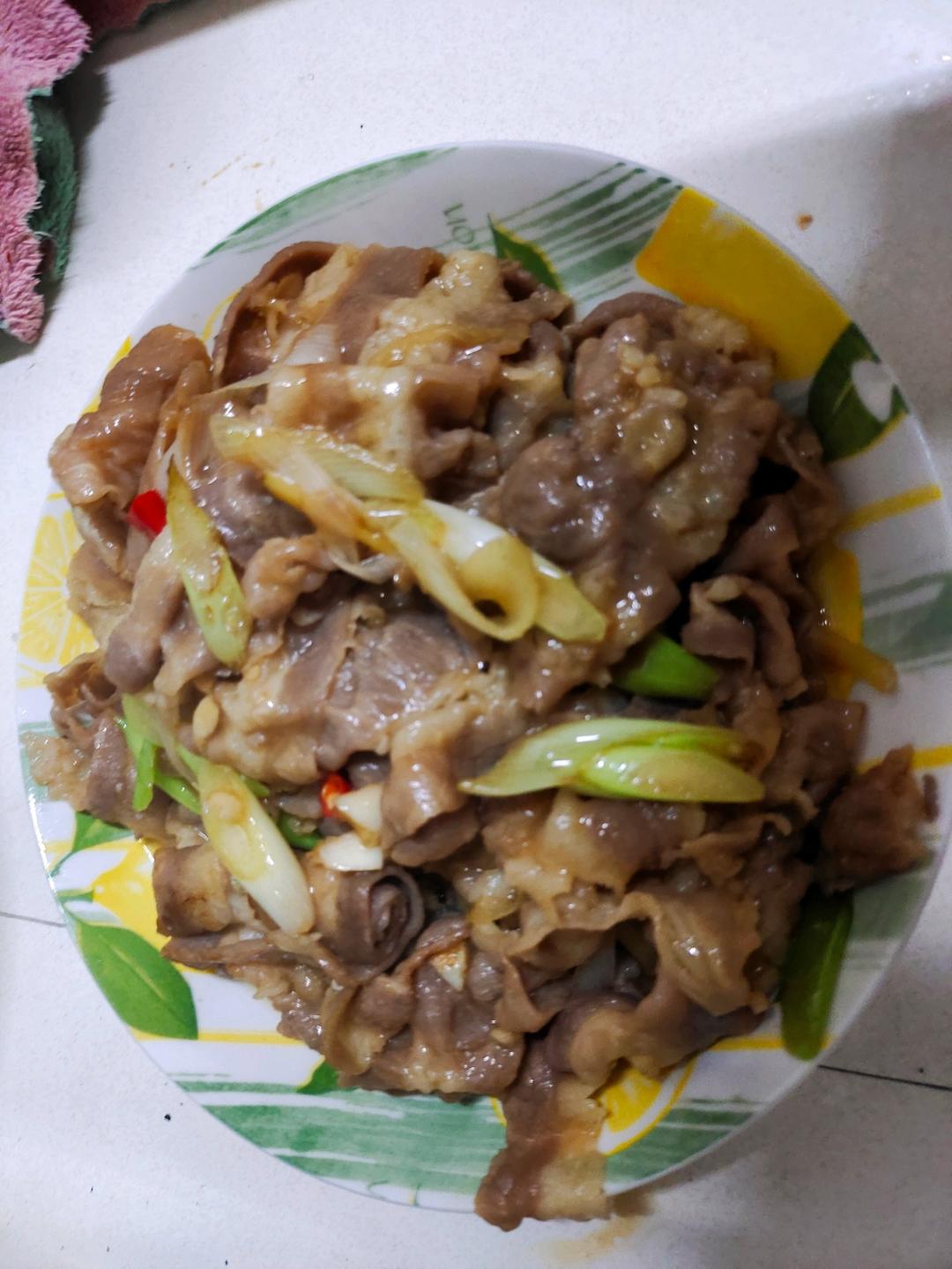 葱爆肥牛
