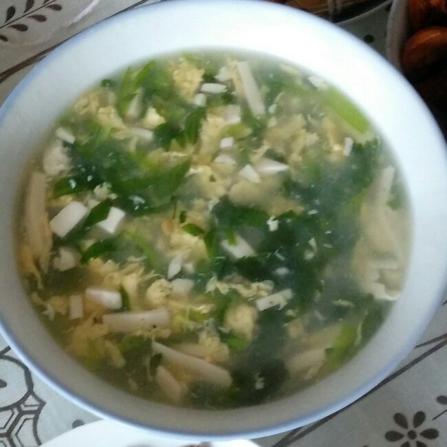 青菜豆腐汤